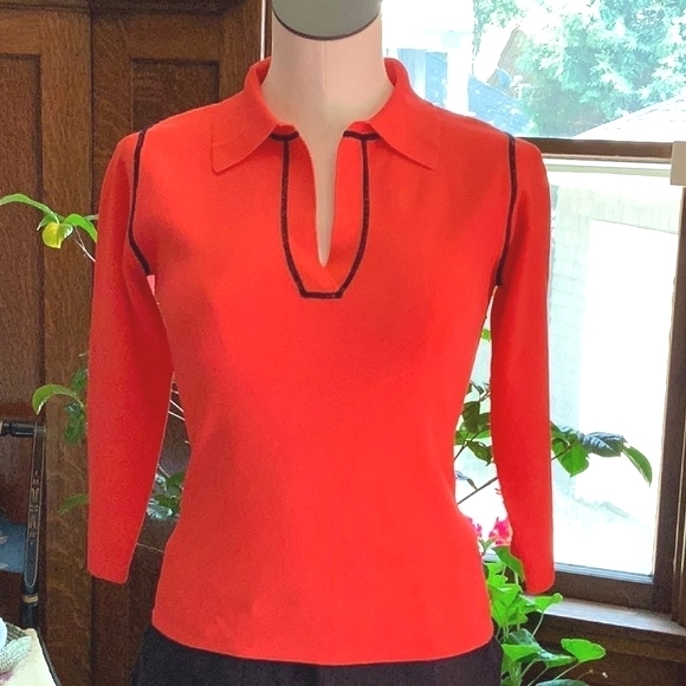 One Girl Who Red Stretch Top - US M